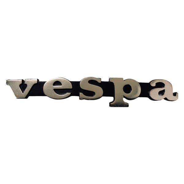 Schriftzug "Vespa" Beinschild vorne