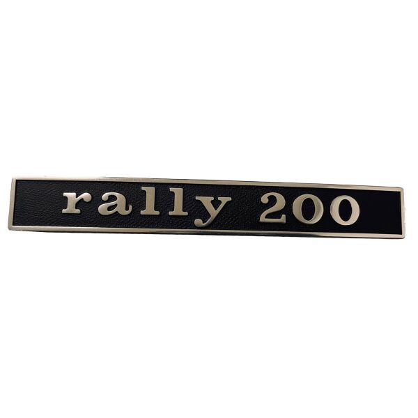 Schriftzug "Rally200" Heck hinten