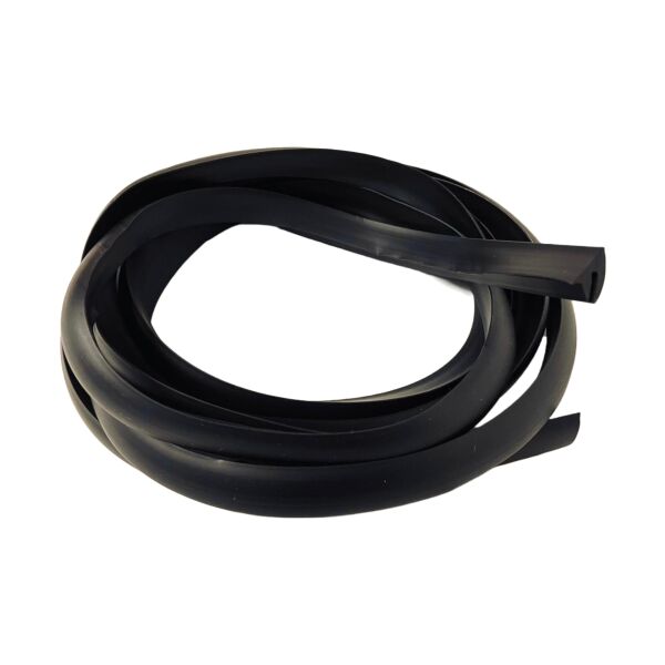 Seitenhaubengummi breit schwarz für Vespa 10"