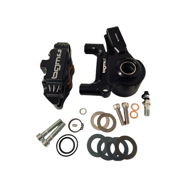 Bremszangen-Set, radiale Befestigung, 4 Kolben, Ø20mm Vespa PX Disc, schwarz