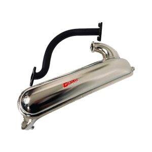 Auspuff FACO ET3 Banane, verchromt