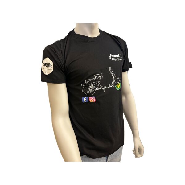 T-Shirt "Prutschis Vespa Garage" schwarz Gr. L