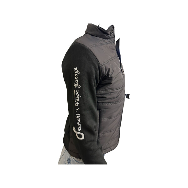 Hybrid Sweatjacke "Prutschis Vespa Garage" schwarz Gr. M