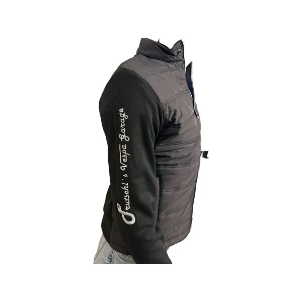 Hybrid Sweatjacke "Prutschis Vespa Garage" schwarz Gr. L