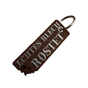 Schlüsselanhänger "echtes Blech rostet"