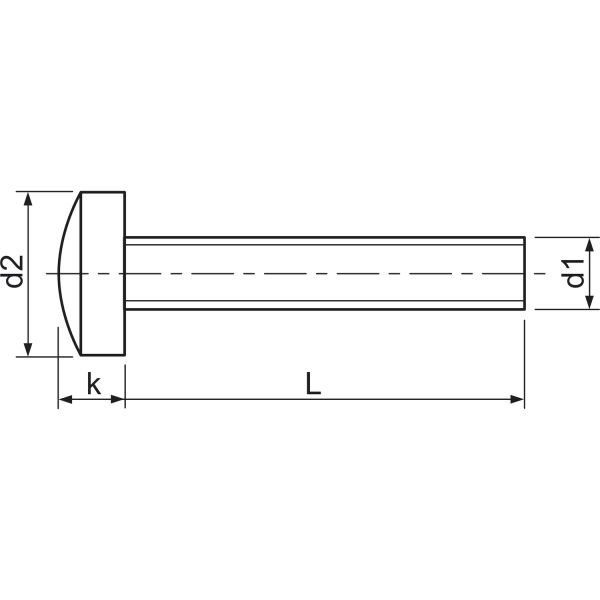 Linsenschraube M6x12mm, verzinkt, Kreuzschlitz ISO7045